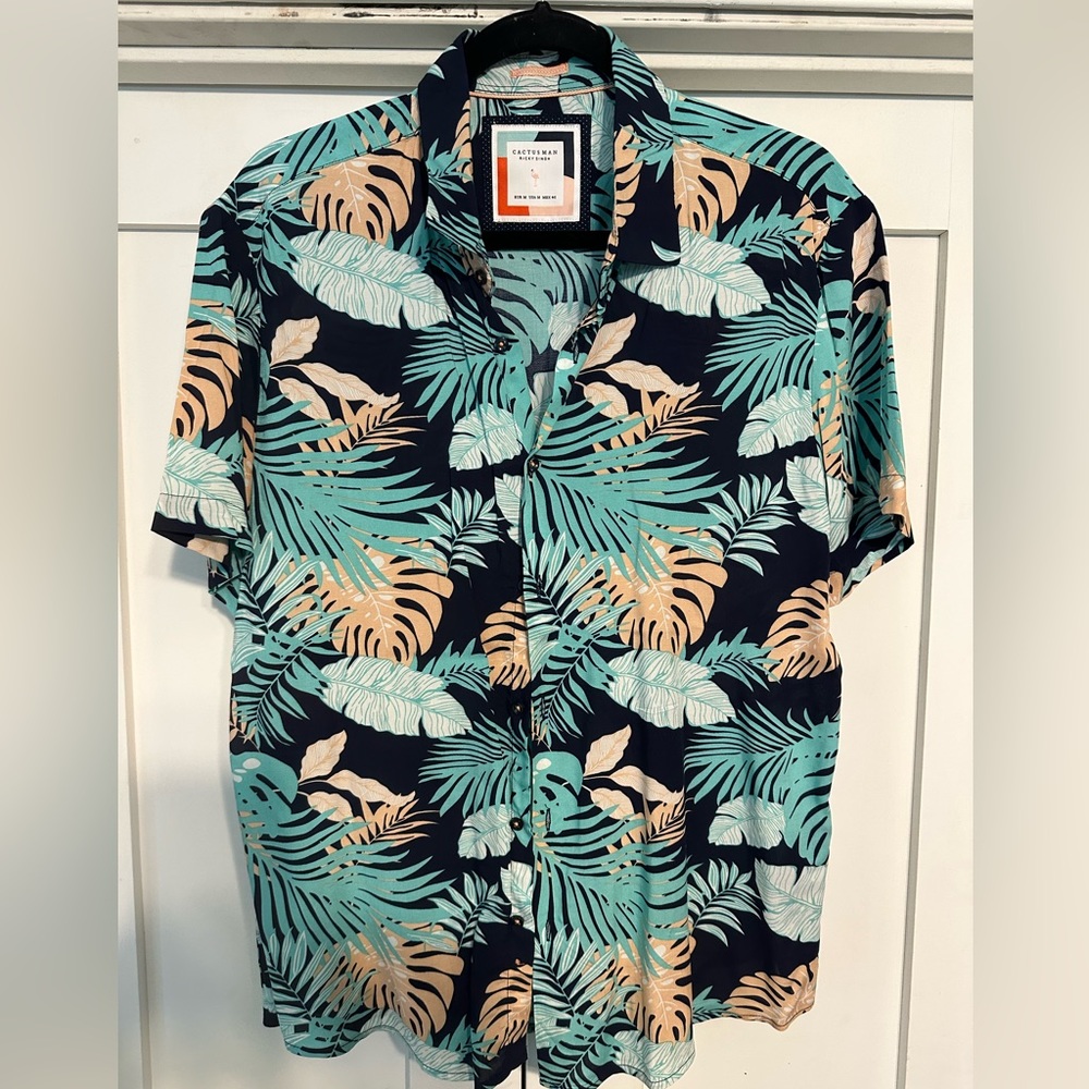 Cactus Man Ricky Singh Floral dress shirt
